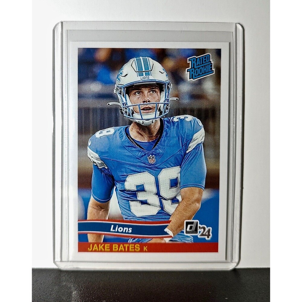 Jake Bates Rookie 2024 Panini Rated Rookie Retro NFL #40 Detroit Lions 1 of 890